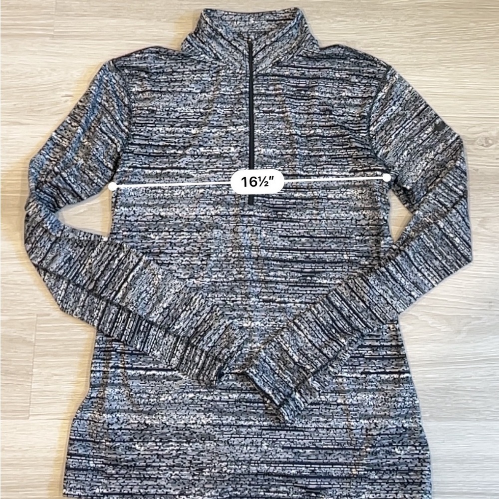 Nike Pro Women's Dri-Fit Black and White Quarter Zip Jacket - XL - Picture 4 of 5